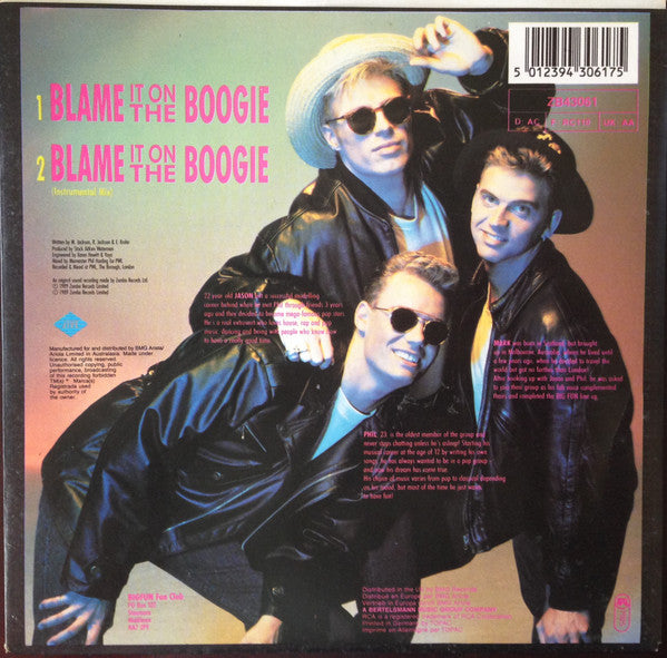 Big Fun : Blame It On The Boogie (7", Single)