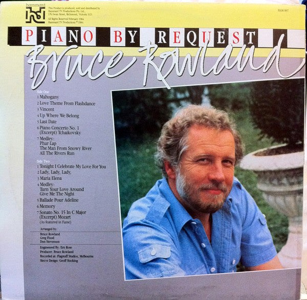 Bruce Rowland (2) : Piano By Request (LP, Album)