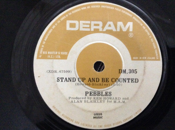 Pebbles (7) : Stand Up And Be Counted / May In The Morning (7", Single)
