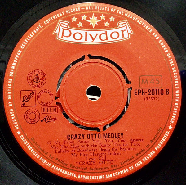 Crazy Otto* : Crazy Otto Medley (7", EP)