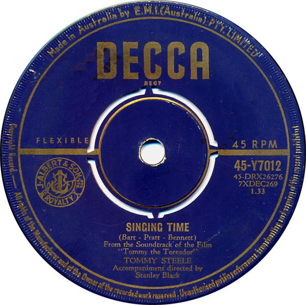 Tommy Steele : Little White Bull (7", Single, 4 P)