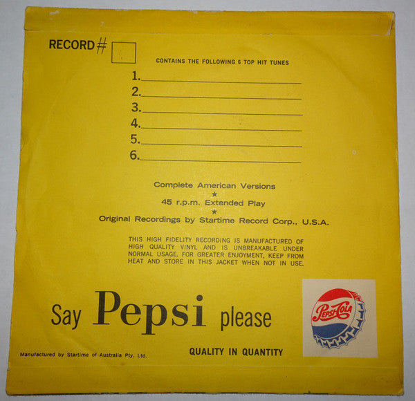 Unknown Artist : Top 6 Hits (7", EP)
