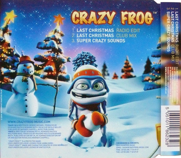 Crazy Frog : Last Christmas (CD, Single)