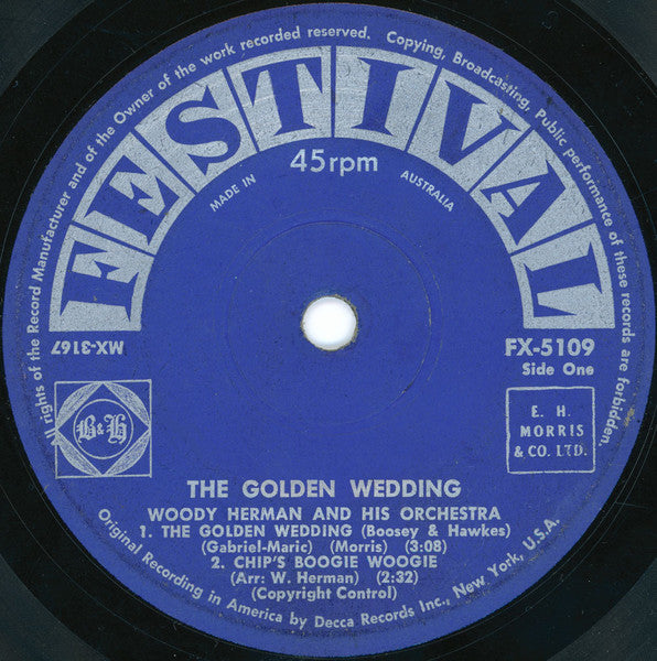 Woody Herman And His Orchestra : The Golden Wedding (7", EP)
