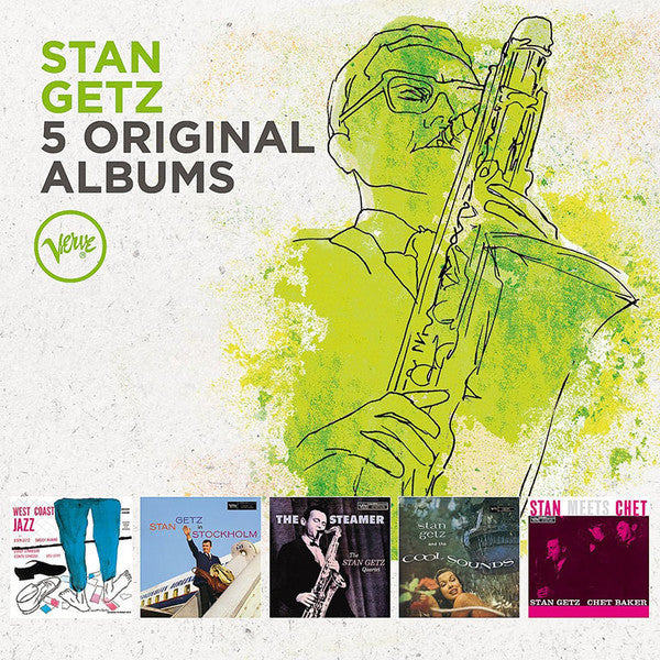 Stan Getz : 5 Original Albums (5xCD, Album, Mono, RE + Box, Comp)