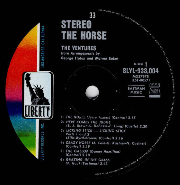 The Ventures : The Horse (LP, Album)