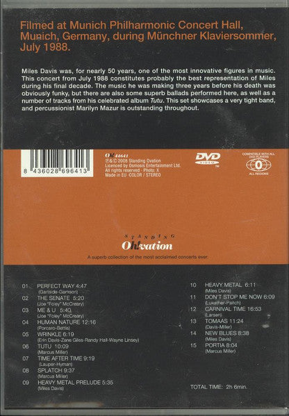 Miles Davis : Time After Time. Live At The Philharmonic Concert Hall (Complete Edition) (DVD-V, All)