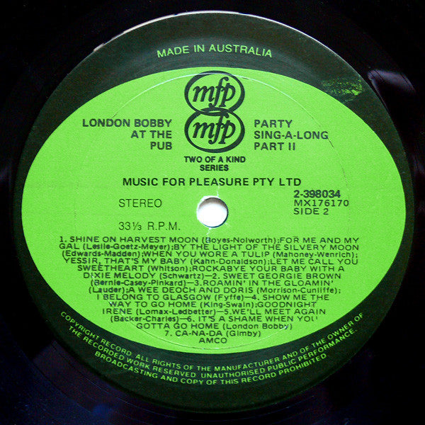 London Bobby : At The Pub With London Bobby (54 Traditional Pub Songs) (2xLP)