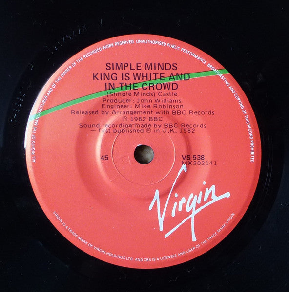 Simple Minds : Someone Somewhere (In Summertime) (7")