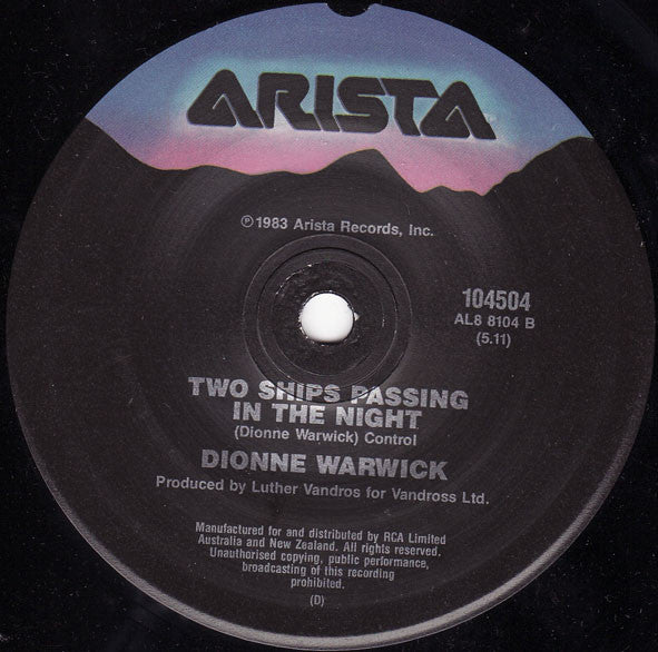 Dionne Warwick : That's What Friends Are For (7", Single, RE)