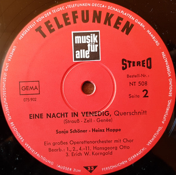 Various : Wiener Blut / Eine Nacht In Venedig (LP, Comp)