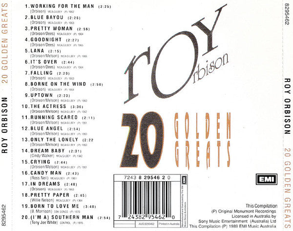 Roy Orbison : 20 Golden Greats (CD, Comp, RE)