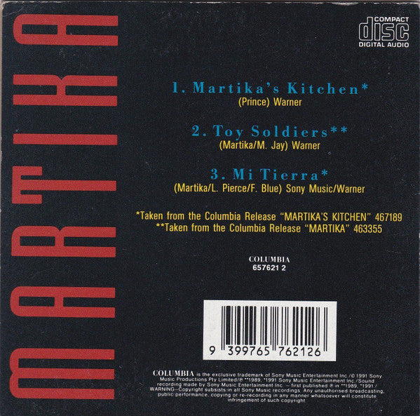 Martika : Martika's Kitchen (CD, Single)