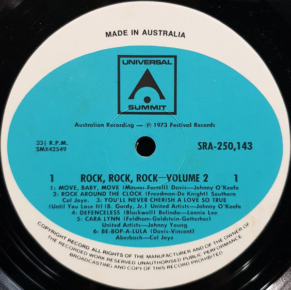 Various : Rock, Rock, Rock Volume 2 (LP, Comp)