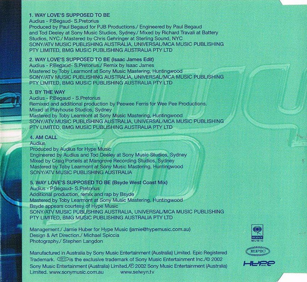 Selwyn : Way Love's Supposed To Be (CD, Single)