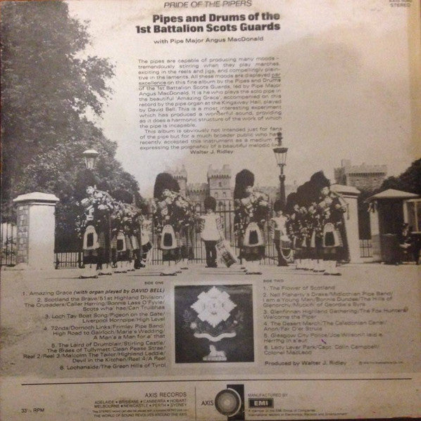 The Pipes & Drums Of The 1st Battalion Scots Guards : Pride Of The Pipers (LP, Album)