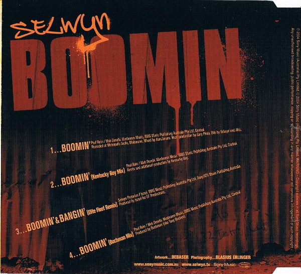 Selwyn : Boomin' (CD, Single)