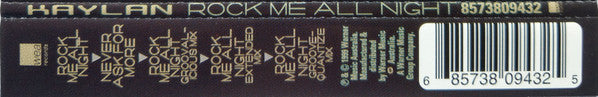 Kaylan : Rock Me All Night (CD, Single)