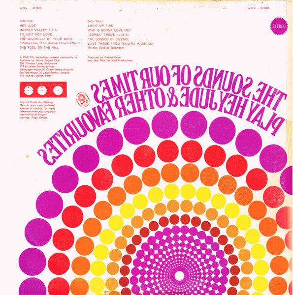 The Sounds Of Our Times : The Sounds Of Our Times Play Hey Jude & Other Favourites (LP, Album, Club)