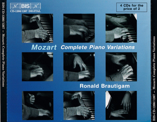 Wolfgang Amadeus Mozart, Ronald Brautigam : Complete Piano Variations (4xCD, Album)