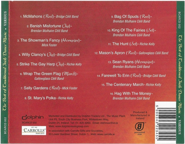 Various : The Best of Traditional Irish Dance Music (CD, Comp)