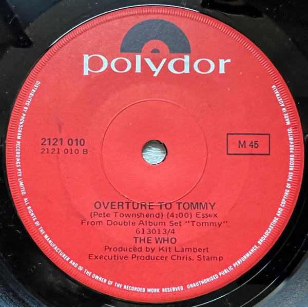 The Who : See Me, Feel Me / Overture From Tommy (7", Single)