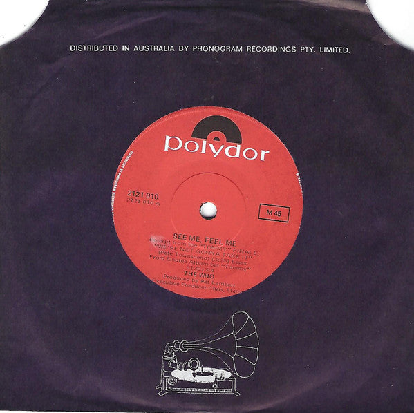 The Who : See Me, Feel Me / Overture From Tommy (7", Single)