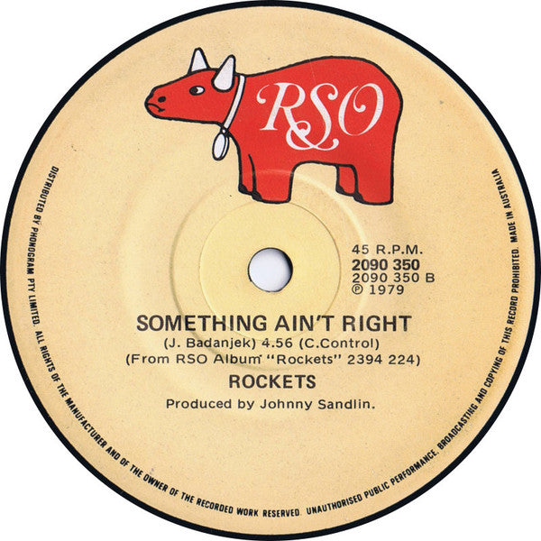 The Rockets (5) : Can't Sleep / Something Ain't Right (7", Single)