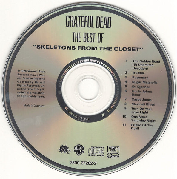 Grateful Dead* : The Best Of - Skeletons From The Closet (CD, Comp, RE, RM)