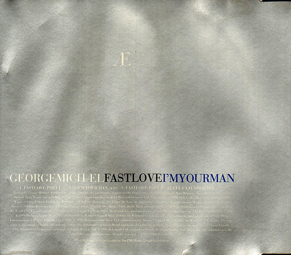 George Michael : Fastlove (CD, Single)