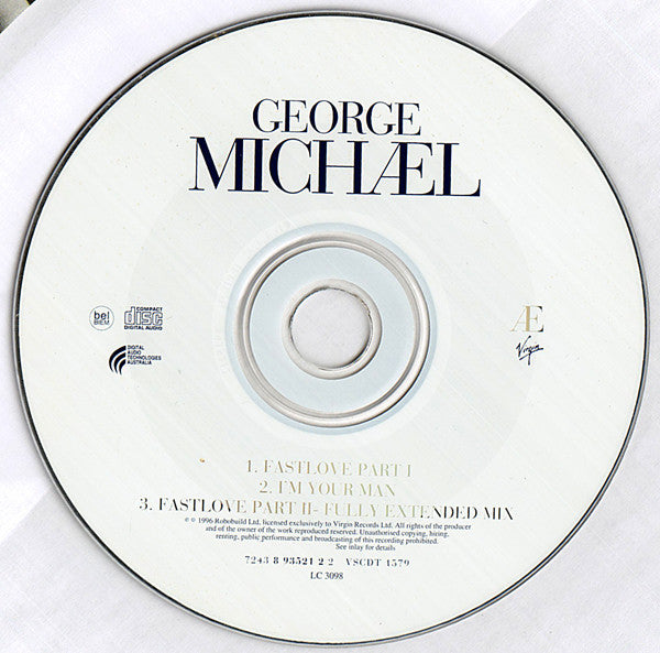 George Michael : Fastlove (CD, Single)