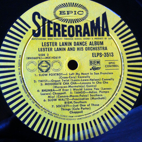 Lester Lanin And His Orchestra : Lester Lanin Dance Album Volume 1 (LP, Album)