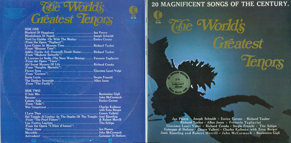 Various : 20 Magnificent Songs Of The Century The World's Greatest Tenors (LP, Album, Comp, Mono, Ltd, ARC)