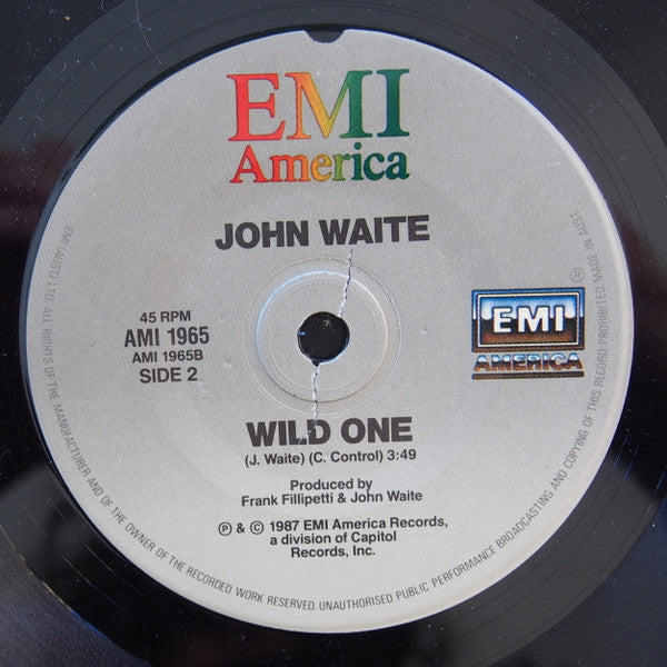 John Waite : These Times Are Hard For Lovers (7", Single)