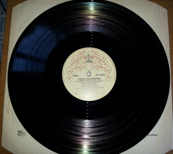 Itzhak Perlman : Popular Violin Repertoire Of Sarasate, Paganini, Tartini, Novacek, Joplin, Bach (LP, Album, Comp, RE)