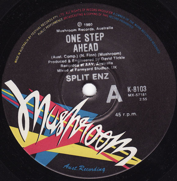 Split Enz : One Step Ahead (7", Single)