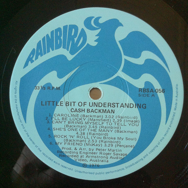 Cash Backman : Little Bit Of Understanding (LP, Album)