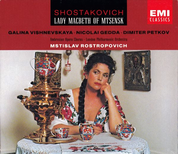 Shostakovich* - Galina Vishnevskaya, Nicolai Gedda, Dimiter Petkov, Ambrosian Opera Chorus*, London Philharmonic Orchestra, Mstislav Rostropovich : Lady Macbeth Of Mtsensk (2xCD + Box, Album, RE, RM)