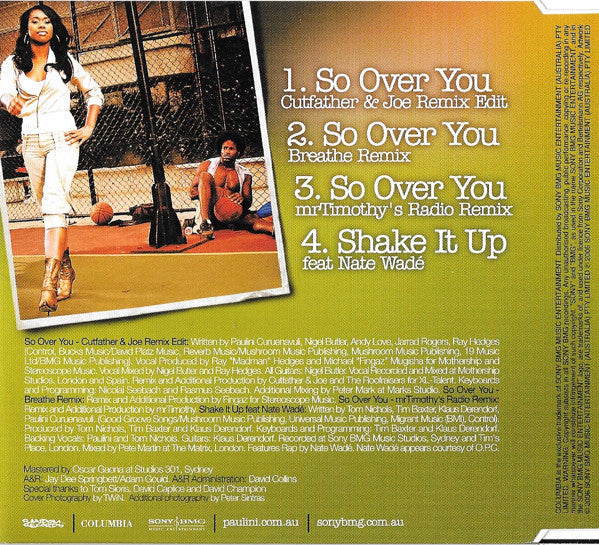 Paulini : So Over You (CD, Single)