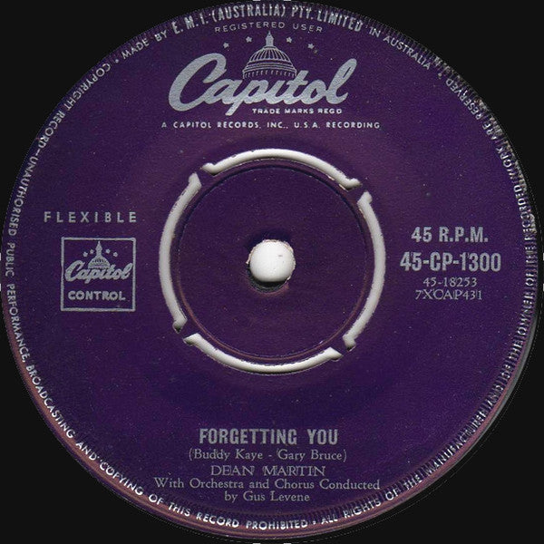 Dean Martin : Return To Me (7", Single)