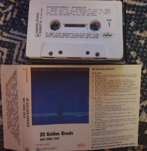 Nat King Cole : 20 Golden Greats (Cass, Comp)