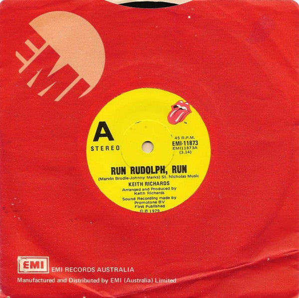 Keith Richards : Run Rudolph, Run (7", Single)