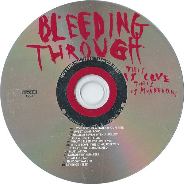 Bleeding Through : This Is Love, This Is Murderous (CD, Album)