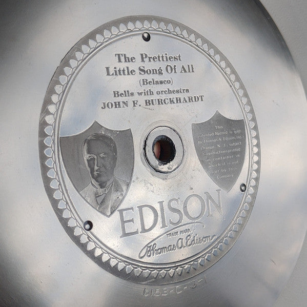 John F. Burckhardt / Imperial Marimba Band : General Pershing March / The Prettiest Little Song Of All (Edison Disc)