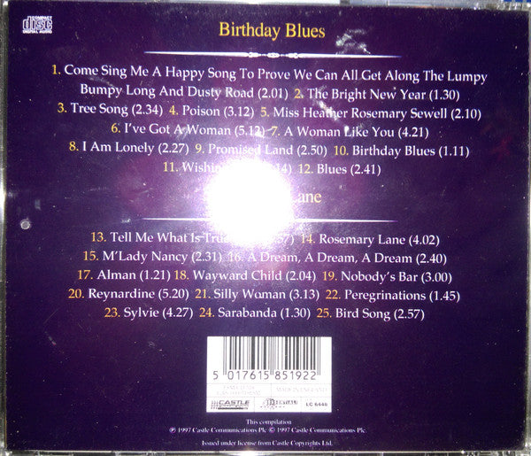 Bert Jansch : Birthday Blues / Rosemary Lane (CD, Comp)