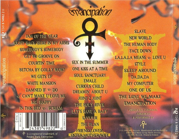 The Artist (Formerly Known As Prince) : Emancipation (3xCD, Album)
