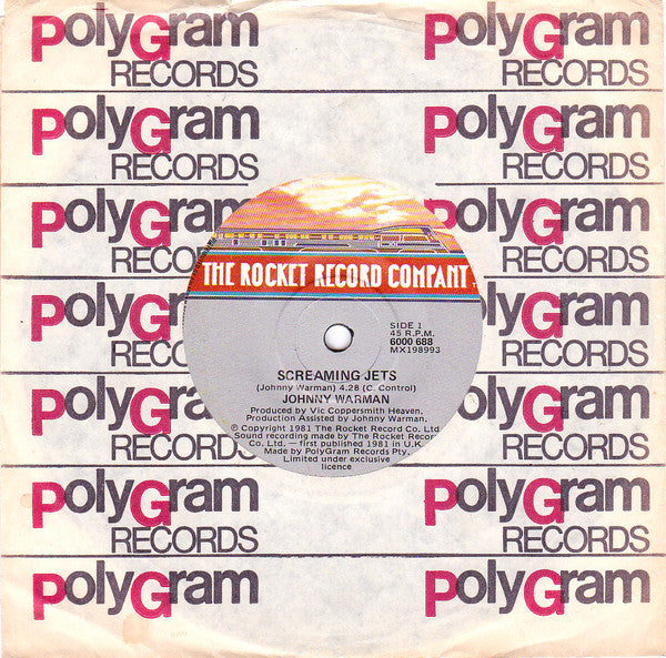 Johnny Warman : Screaming Jets (7", Single)