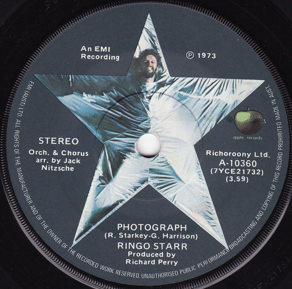 Ringo Starr : Photograph (7")