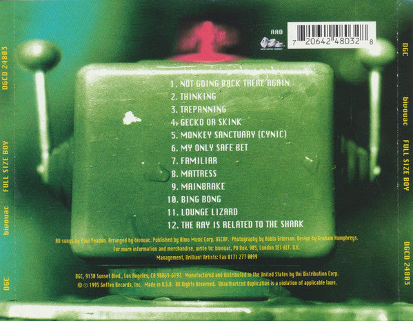 Bivouac : Full Size Boy (CD, Album)