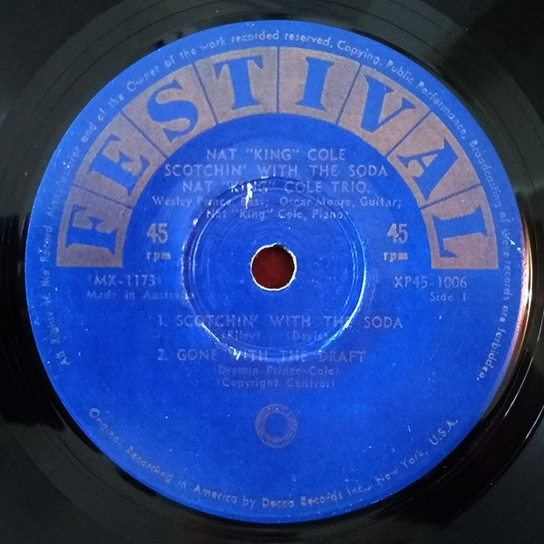 The Nat King Cole trio : Scotchin' with The Soda (7", EP)
